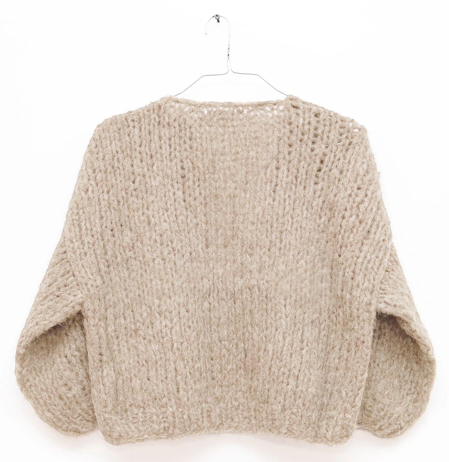 Mohair Bomber Cardigan in Beige, from Maiami - Image 2