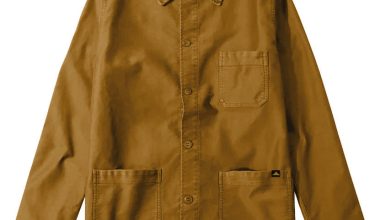Moleskin Work Jacket in Amber, from Le Mont Saint Michel