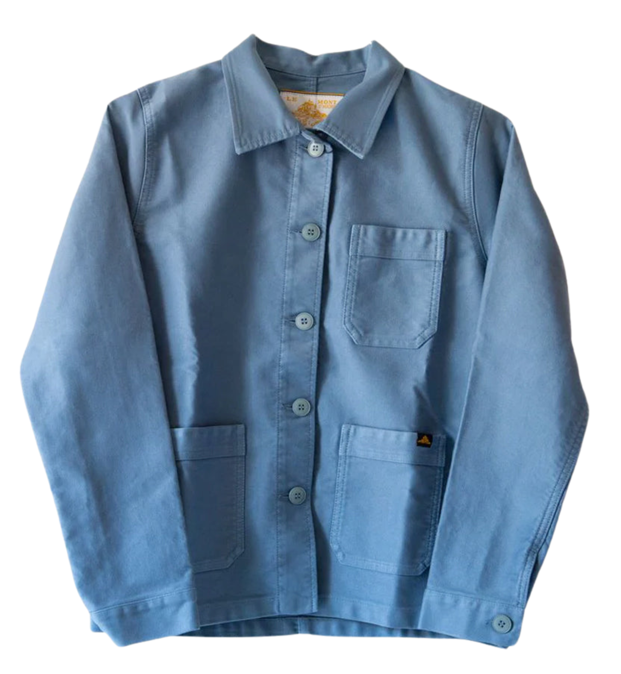 Moleskin Work Jacket in Sky, from Le Mont Saint Michel