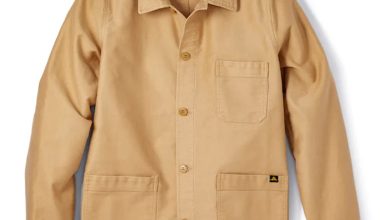 Moleskin Work Jacket in Kraft, from Le Mont Saint Michel