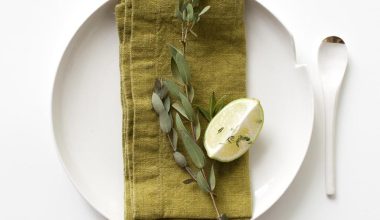 Moss Green Napkins Set of 2, from Linen Tales