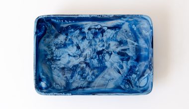 Rectangular Tray in Denim Swirl, from Nashi Home