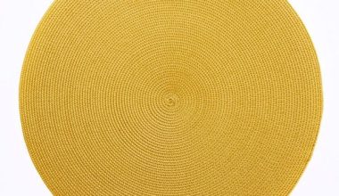 Round Placemat in Mustard, from Deborah Rhodes