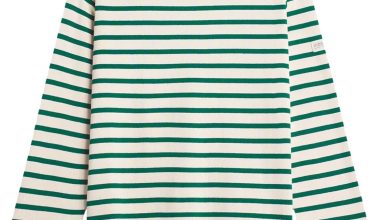 Tilda Mariniere Long Sleeve in Off Green, from Le Mont Saint Michel