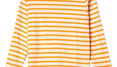 Tilda Mariniere Long Sleeve in Off Epi, from Le Mont Saint Michel