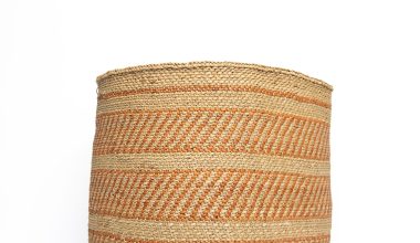 Extra Large Iringa Aburn Stripe Basket