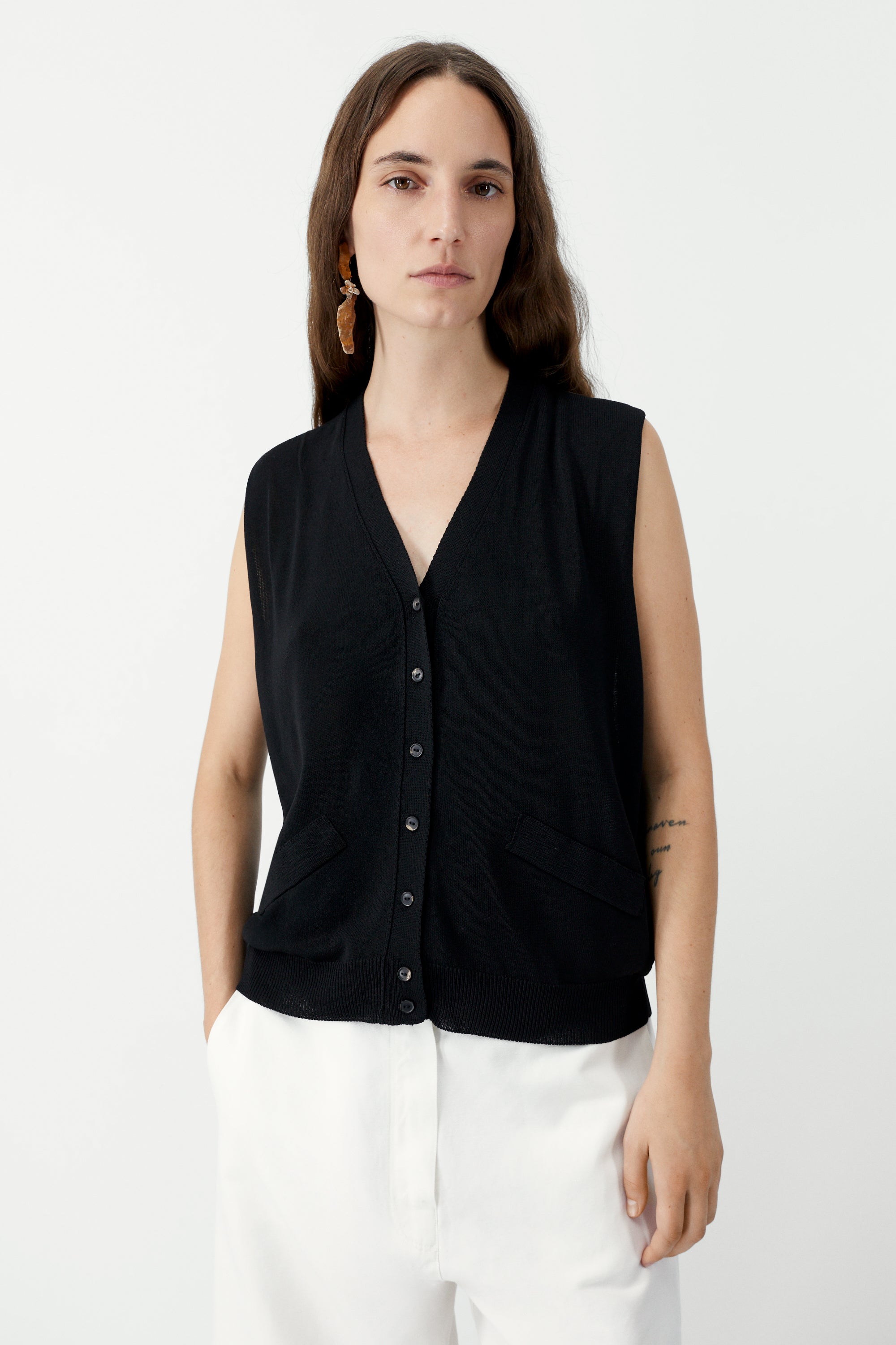 Oversize Waistcoat in Black, from Cordera - Image 2