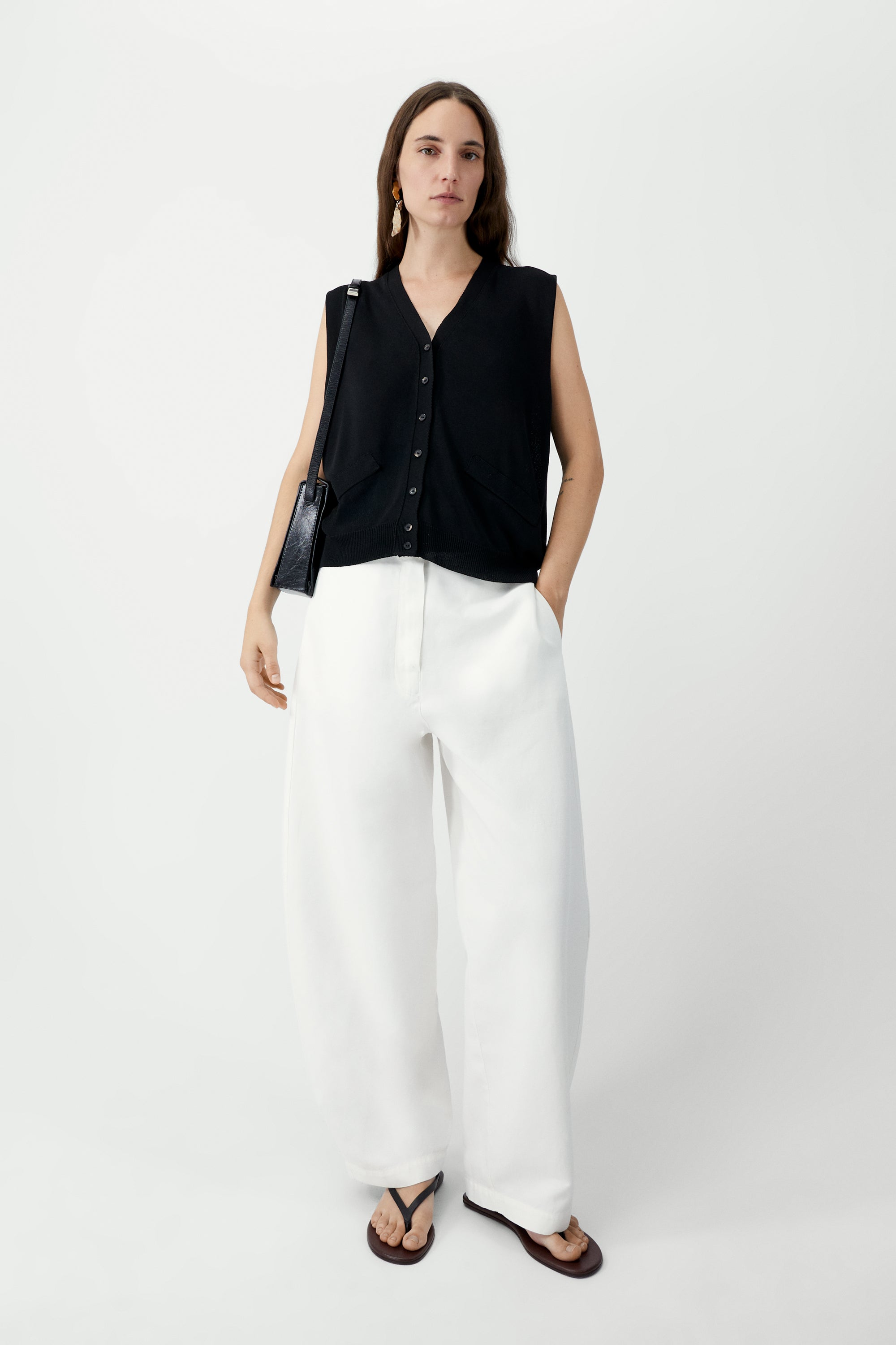 Oversize Waistcoat in Black, from Cordera - Image 3