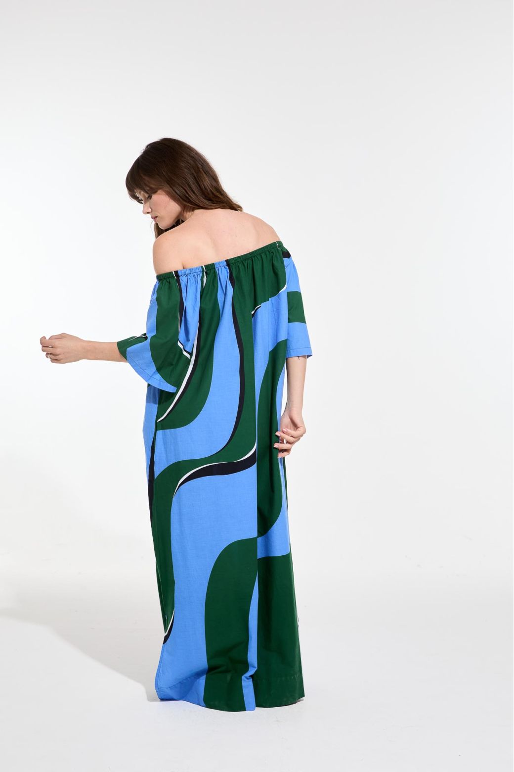 Palao Madone Dress in Teal, from Mapoesie - Image 3