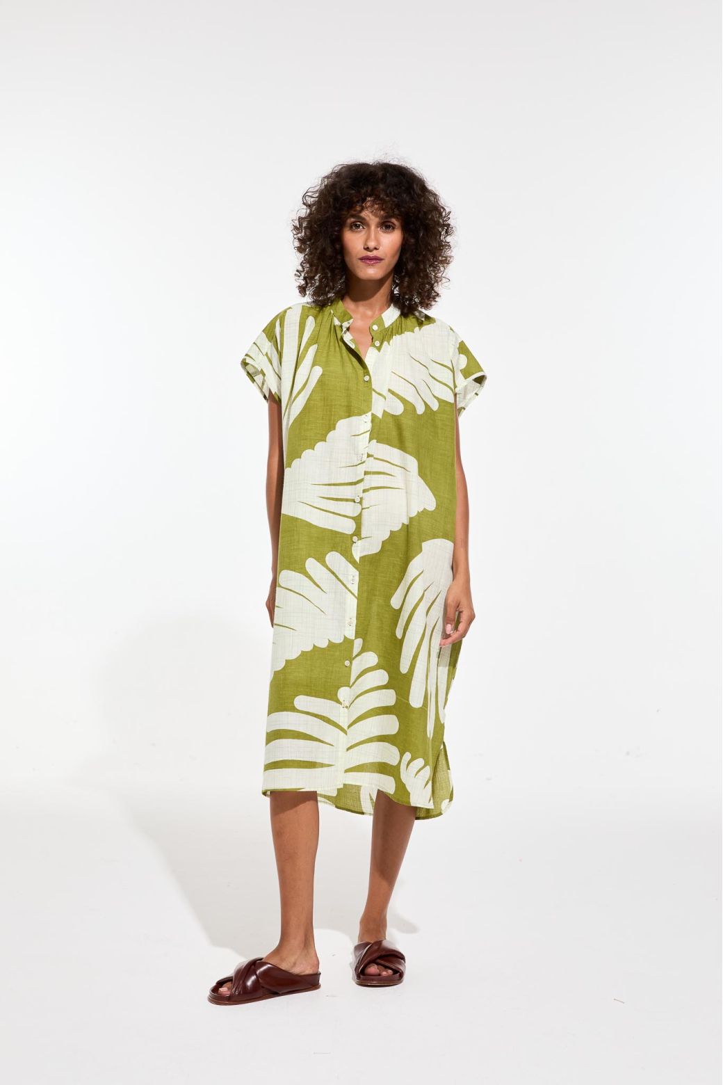 Alma Palma Dress in Khaki, from Mapoesie - Image 2