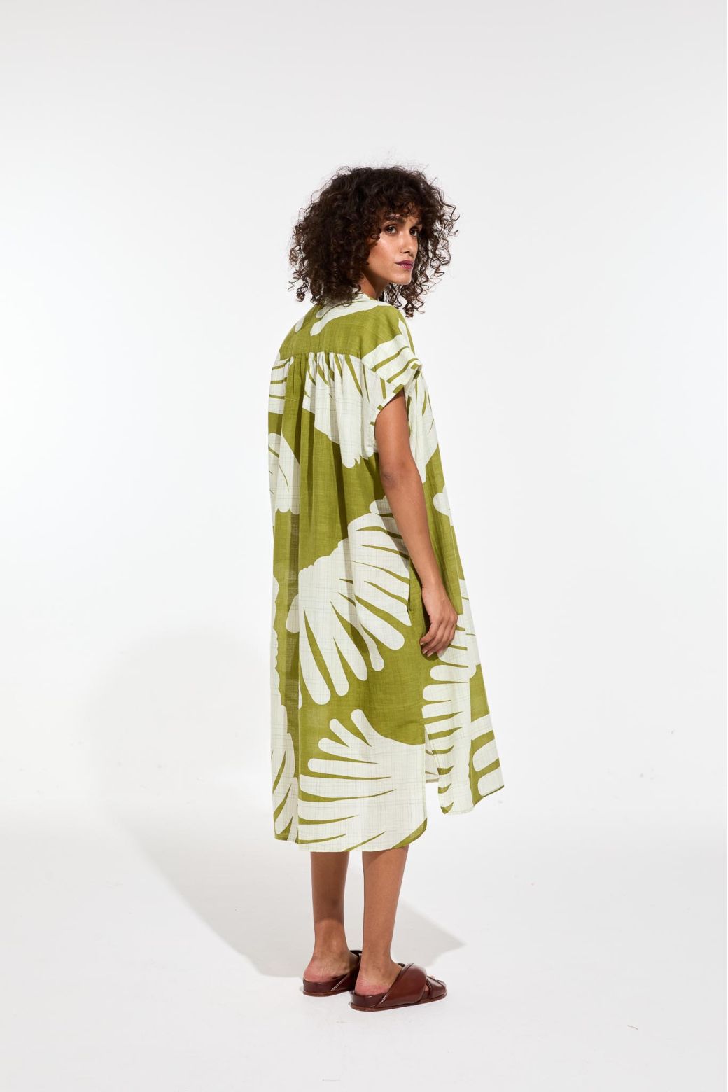 Alma Palma Dress in Khaki, from Mapoesie - Image 3