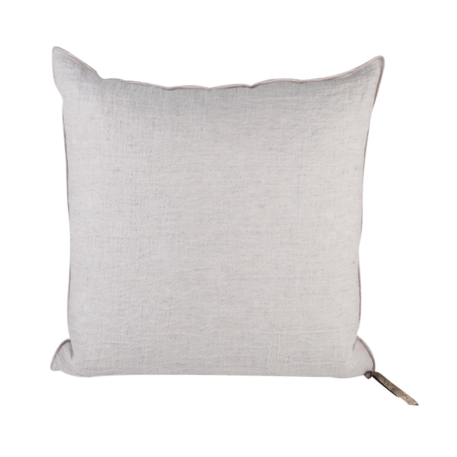 Crumpled Washed Linen Pillow 20"X20" in Perle, from Maison De Vacances