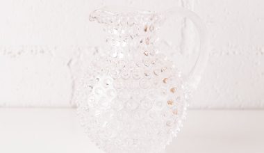 Paris Hobnail Jug in Crystal