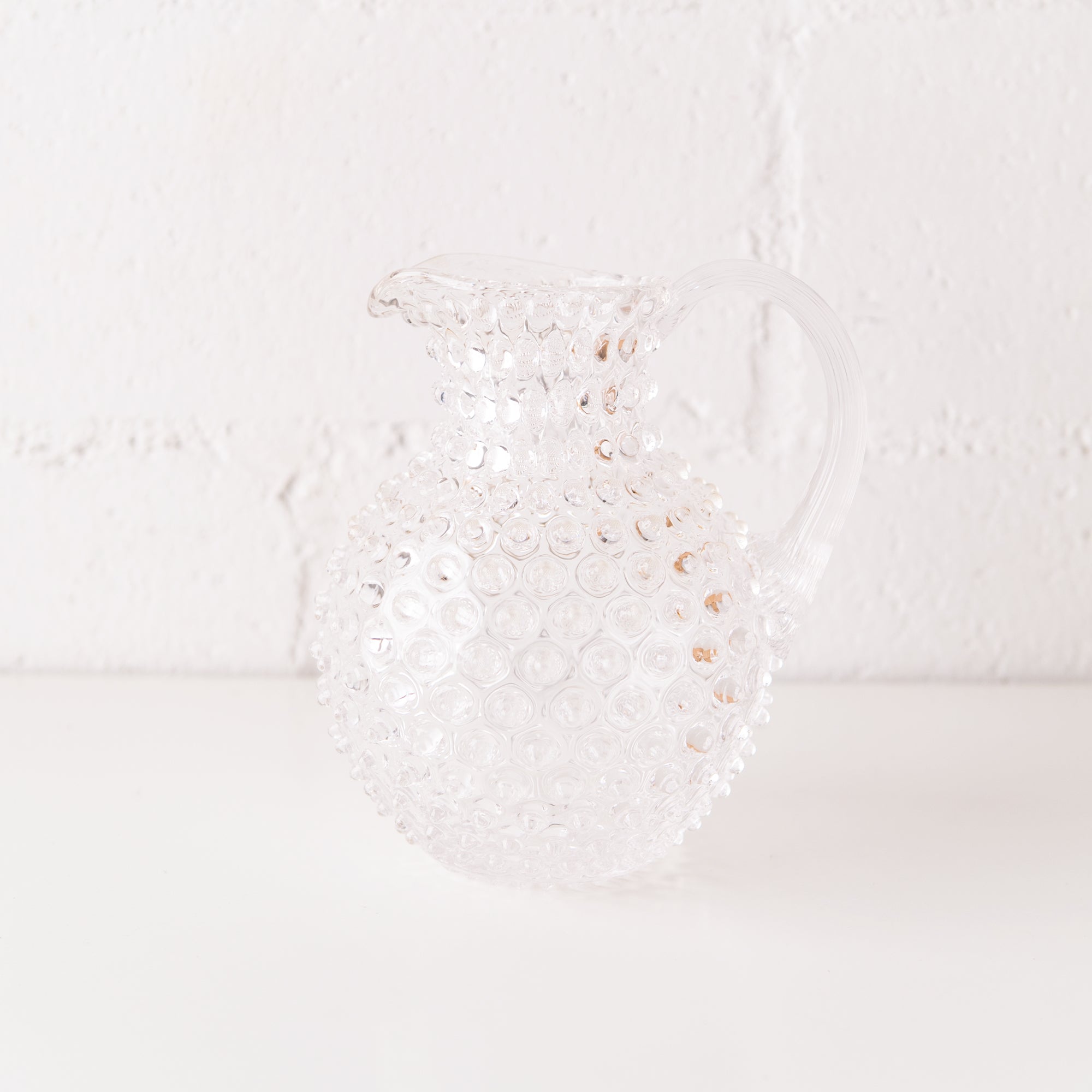 Paris Hobnail Jug in Crystal