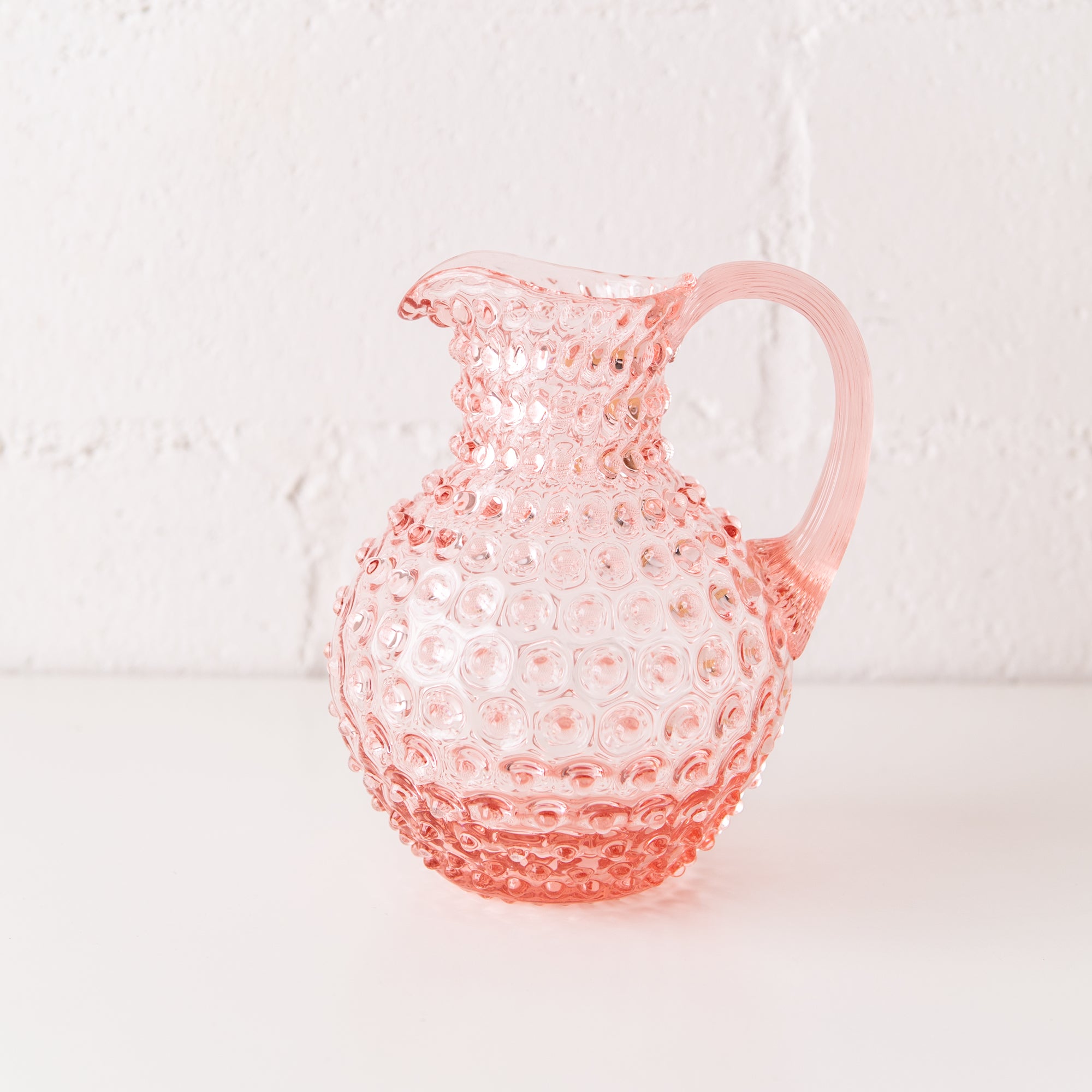 Paris Hobnail Jug in Rosa