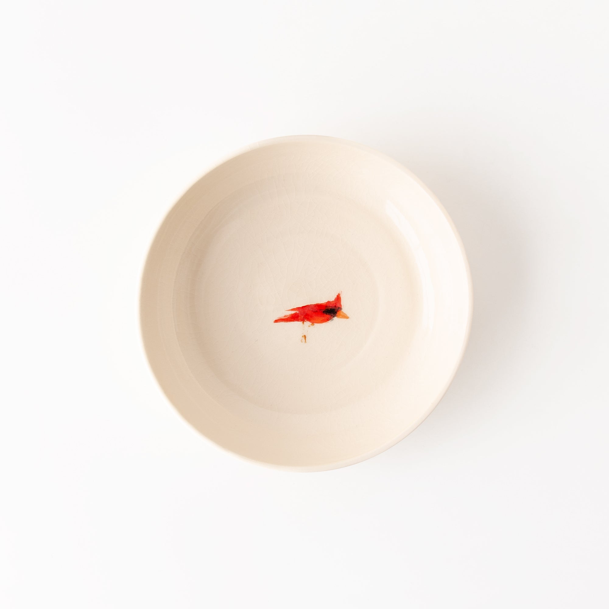 Red Bird Pasta Bowl, from Tivoli Tile Works