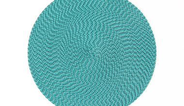 Ikat Weave Round Placemat in Jade, from Deborah Rhodes