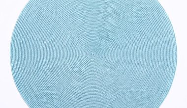 Round Placemat in Aqua, from Deborah Rhodes
