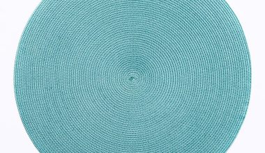 Round Placemat in Aqua & Jade, from Deborah Rhodes