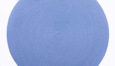 Round Placemat in Colony Blue, from Deborah Rhodes