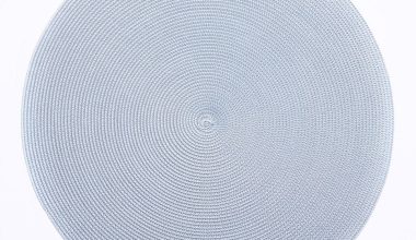 Round Placemat in Silver and French Blue, from Deborah Rhodes