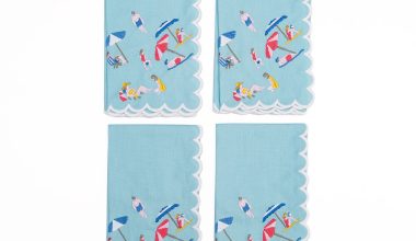 Day at the Beach Set of 4 Napkins, from Pomegranate
