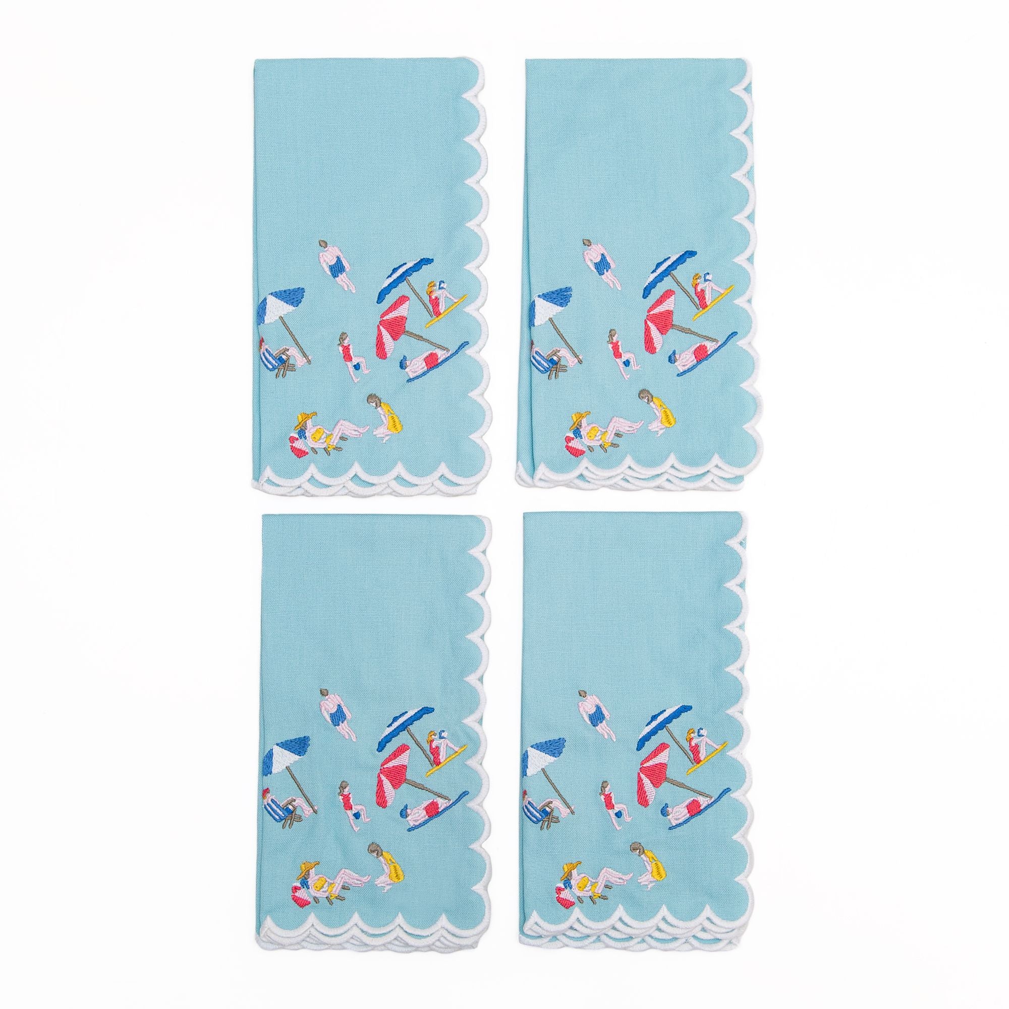 Day at the Beach Set of 4 Napkins, from Pomegranate