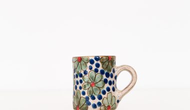 Daisy Fields Ceramic Espresso Mug in Blue, from Kiliim