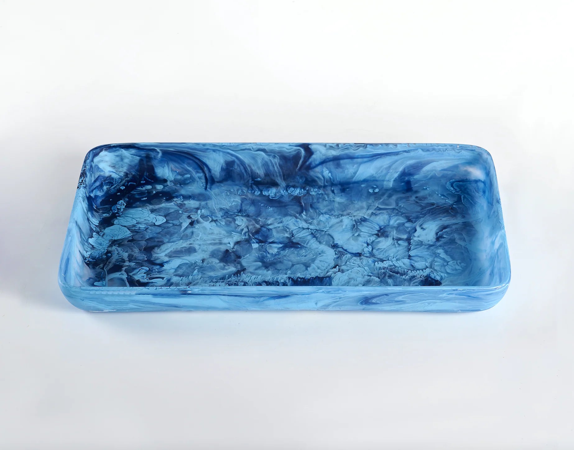 Rectangular Tray in Denim Swirl, from Nashi Home - Image 2