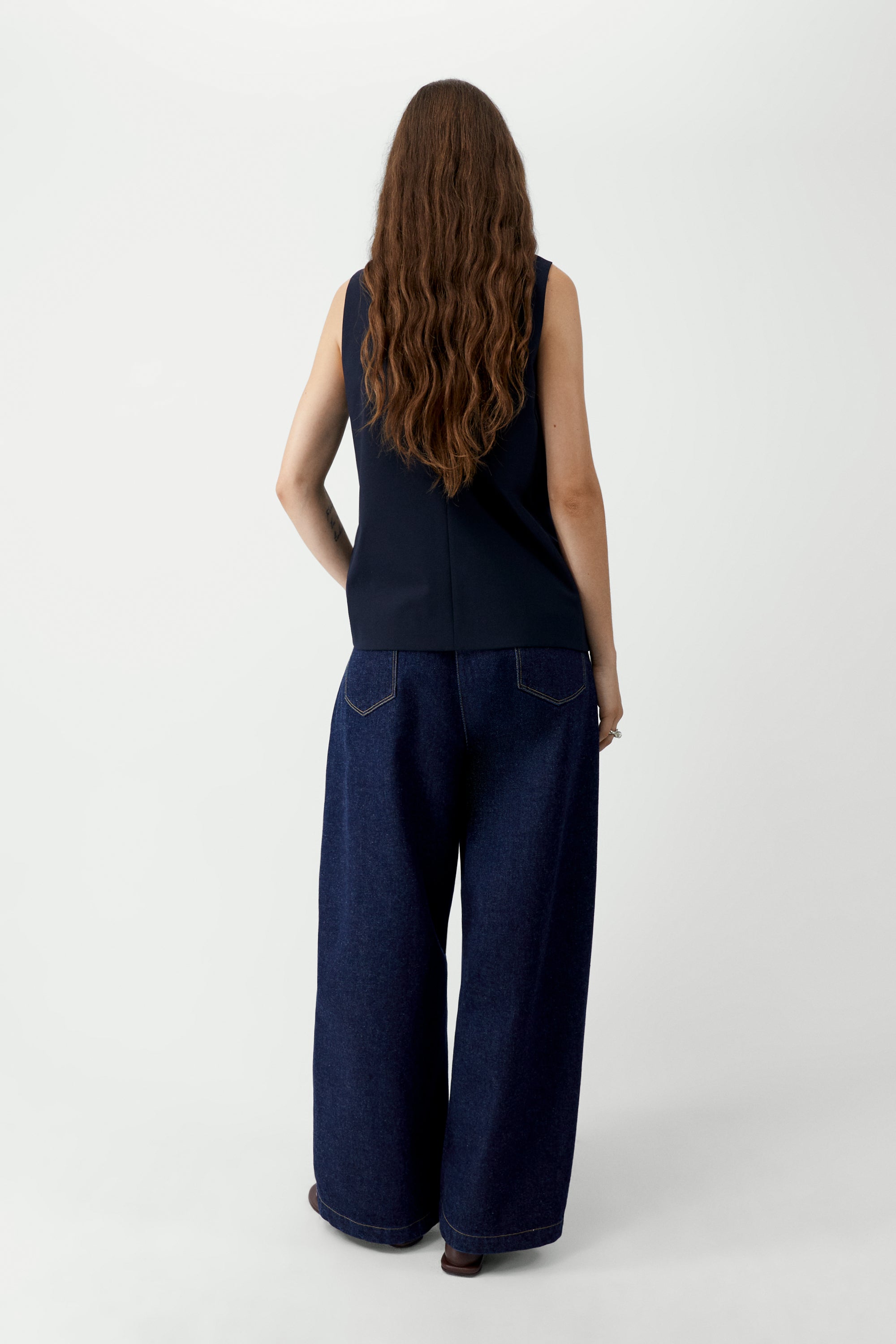 Tailored Masculine Pants in Navy, from Cordera - Image 3