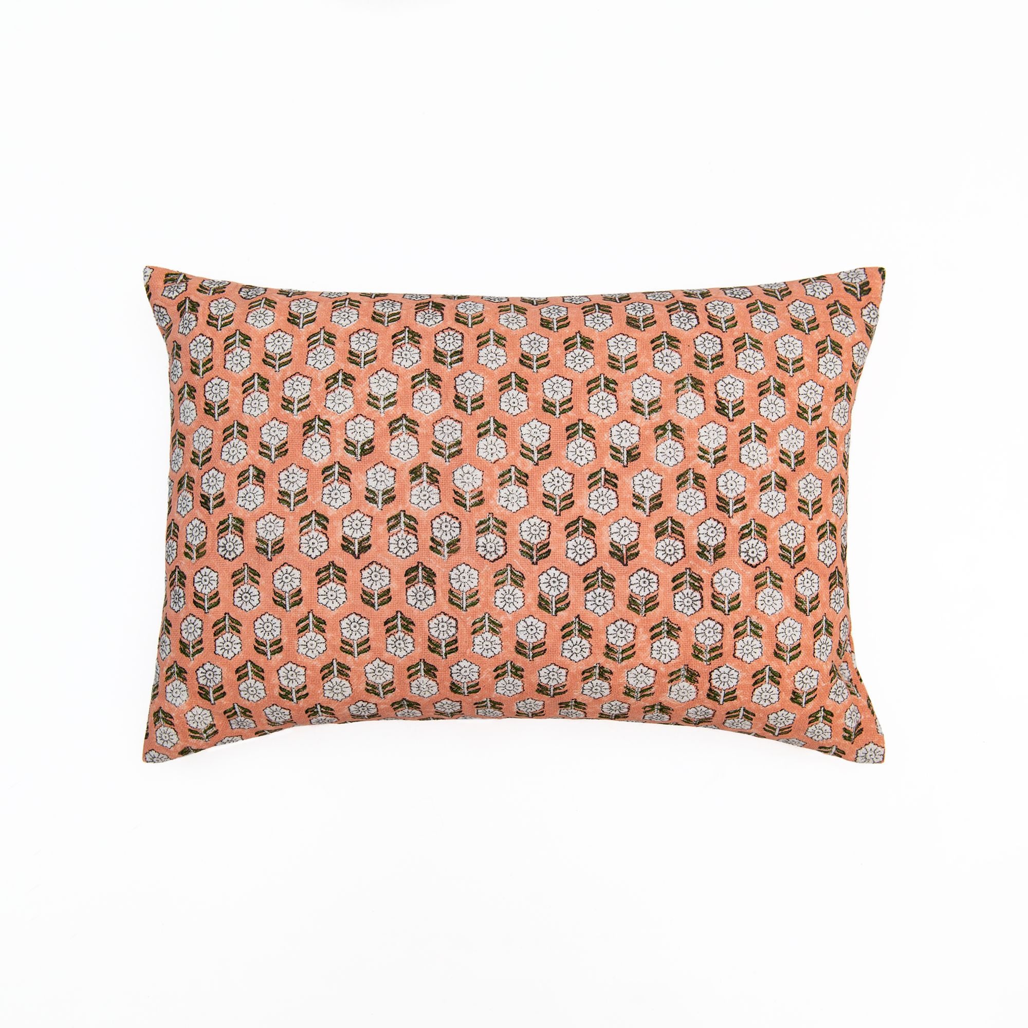 Tulsi Pillow in coral