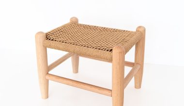 The Danish Cord Footstool in Natural