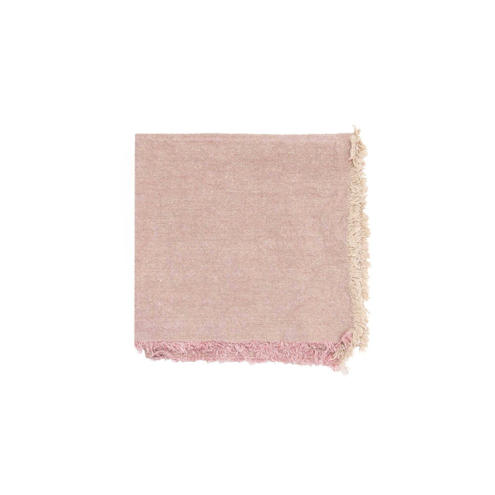 Tipi Napkin in Light Rose, from Charvet Editions