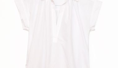Trinity Top Brushed Cotton in White, from Secular