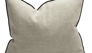 Stone Washed Ciment Pillow 26x26, from Maison De Vacances