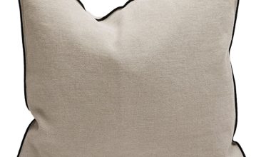 Stone Washed Natural Pillow 26x26, from Maison De Vacances