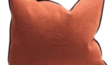 Stone Washed Henne Pillow 26x26, from Maison De Vacances