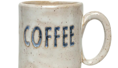Ceramic 'Coffee' Mug, from White Squirrel Clayworks