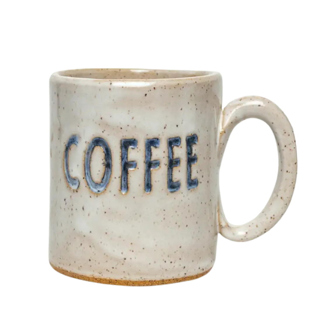 Ceramic 'Coffee' Mug, from White Squirrel Clayworks
