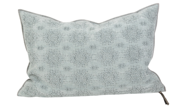 Kilim Jacquard Aqua Pillow 16x24, from Maison De Vacances