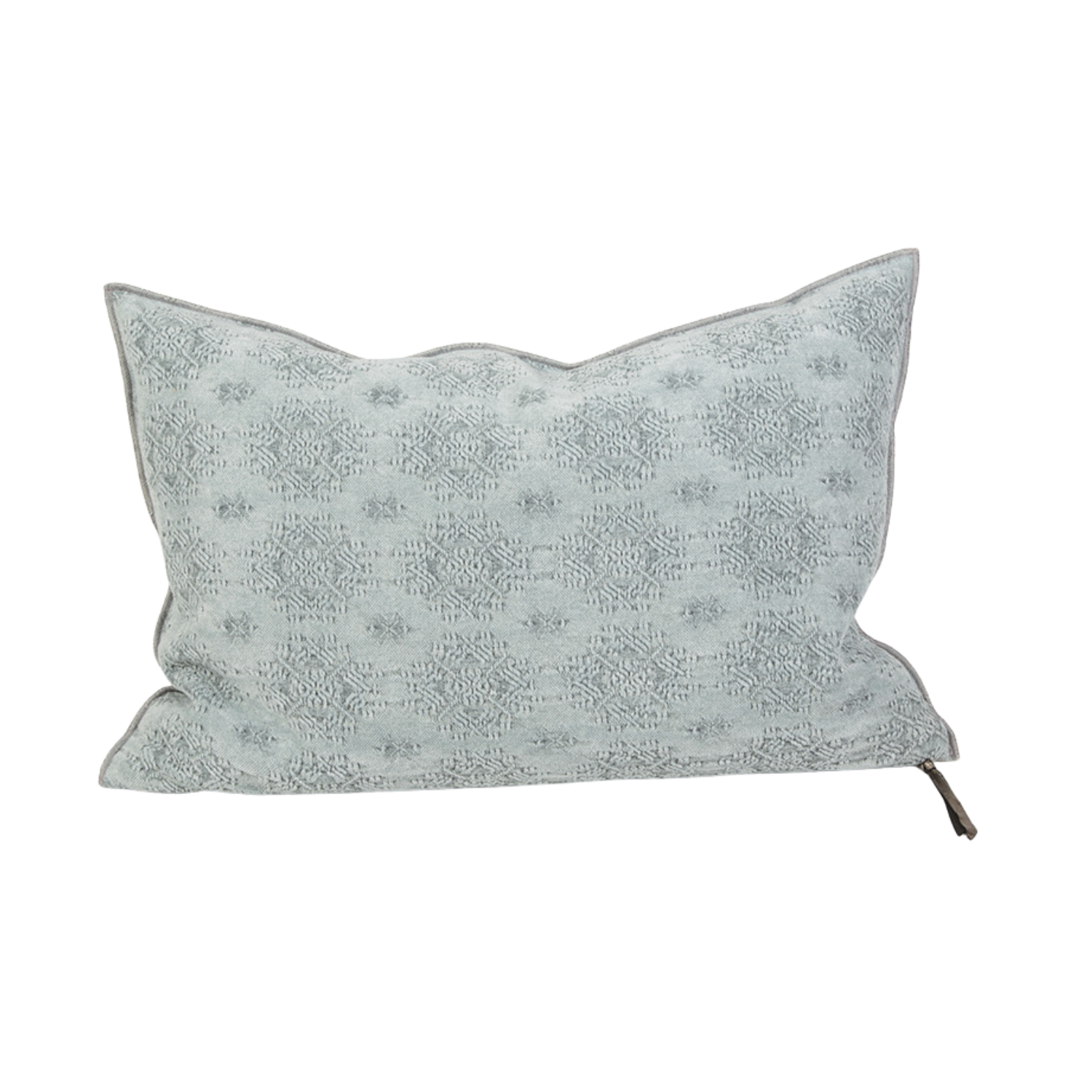 Kilim Jacquard Aqua Pillow 16x24, from Maison De Vacances