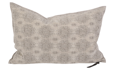 Kilim Jacquard Ciment Pillow 16x24, from Maison De Vacances
