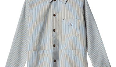 Vame Osk Jacket in Blue, from Le Mont Saint Michel