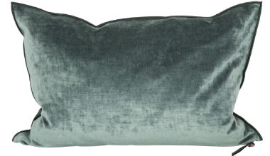 Velvet Pillow 16x24 in Canard, from Maison De Vacances