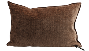 Visconti Chenille Pillow 16x24 in Argile, from Maison de Vacances