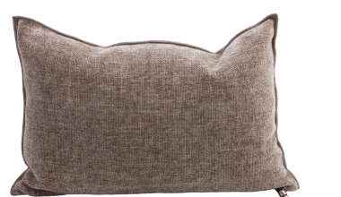 Visconti Chenille Pillow 16x24 in Blush, from Maison de Vacances