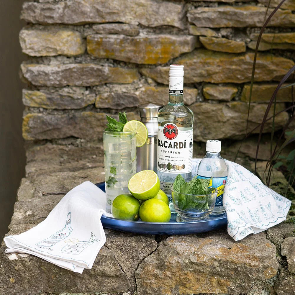 Set of 2 Mojito Linen Tea Towels - Image 4