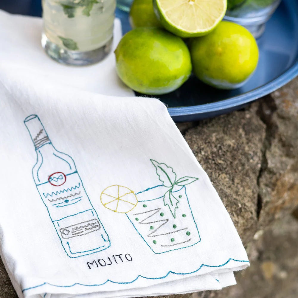 Set of 2 Mojito Linen Tea Towels - Image 3