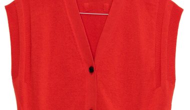 Wind Knit Vest in Ora, from Nicholson & Nicholson