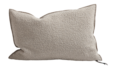 Wooly Vice Versa Pillow 16 x 24 in Natural, from Maison de Vacances